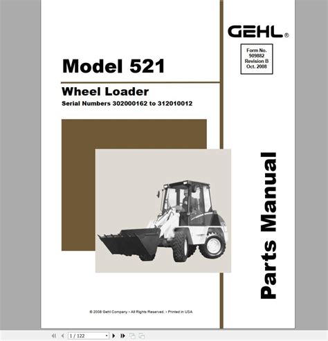 gehl parts manuals